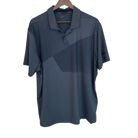 Nike Gray Dri-Fit Golf Polo - XL - Picture 1 of 4